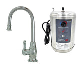 Hot Water Faucet with Traditional Curved Body & Curved Handle & Little Gourmet® Premium Hot Water Tank